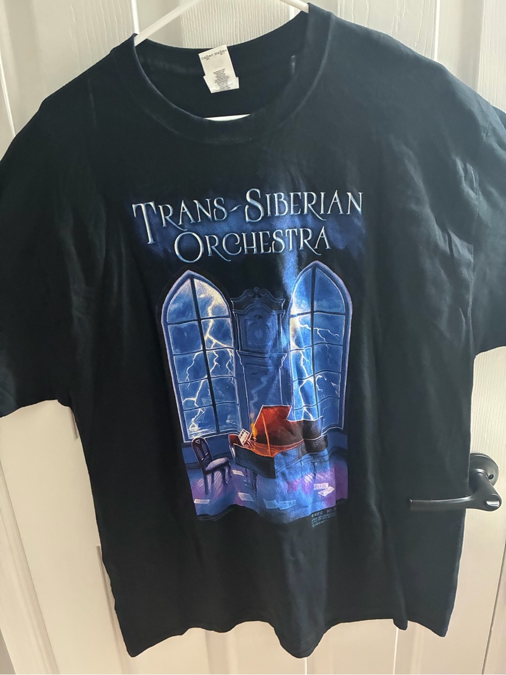 officially licensed Trans-Siberian Orchestra "TSO Stormy Piano Scene" Tee. XL